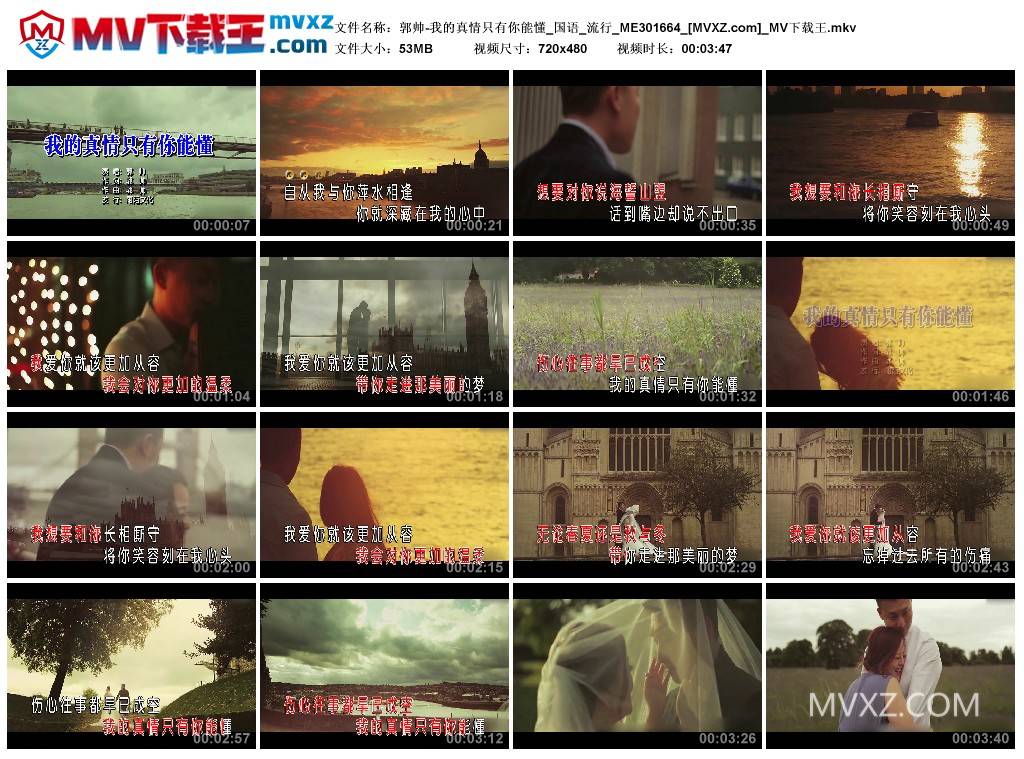 郭帅-我的真情只有你能懂_国语_流行_ME301664